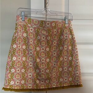 Spartina 449 A-Line Skort with Pink Flower Design